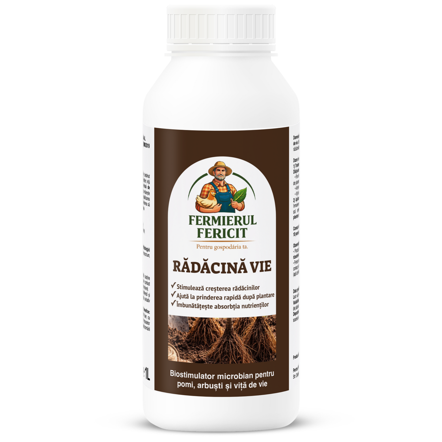 🌿 Rădăcină Vie 1 Litru – Biostimulator pentru Înrădăcinare Rapidă și Rădăcini Puternice și Sănătoase - 100% organic