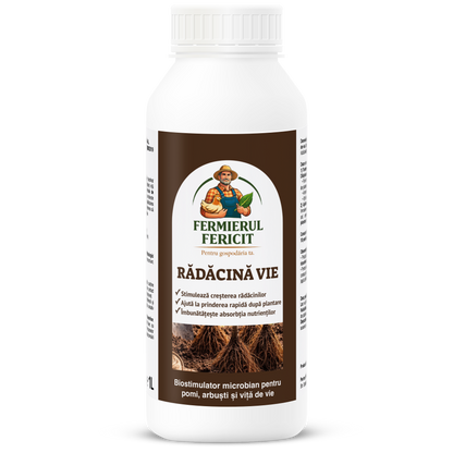 🌿 Rădăcină Vie 1 Litru – Biostimulator pentru Înrădăcinare Rapidă și Rădăcini Puternice și Sănătoase - 100% organic